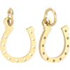 Beebeecraft 1 Scatola da 30 Pezzi di Ciondoli A Forma di Ferro di Cavallo per La Creazione di Gioielli Placcati in Oro 18K 304 ciondoli A Forma di Ferro di Cavallo Portafortuna Occidentali in Acciaio