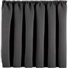 QINLIQIN Tende Oscuranti per Interni con Fettuccia 100 x 145 cm Tinta Unita Moderne Tende Oscuranti Corte Termiche Anti-Rumore per Soggiorno Camera Balcone, Grigio