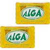 ALGA Puro Sapone Detersivo 100% Ecologico e Biodegradabile per bucato a mano e in lavatrice - 2 pezzi da 400gr l'uno - totale 800gr