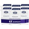 Neutro Roberts, Sapone Liquido Ecopouch Idratante Con Glicerina, Ricarica Ecologica di Sapone Liquido per Le Mani - Dermatologicamente Testato, Senza Sapone - 6 Flaconi da 400 ml