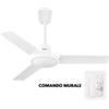 ARDES CLOUD (AR5A90) - VENTILATORE A SOFFITTO CON COMANDO MURALE - 3 PALE 90CM - 65W - 3 VEL.