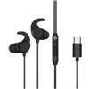 CONCEPTRONIC BRENDAN05B - AURICOLARI IN-EAR EAR-HOOKS - BLACK - USB-C