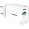 VULTECH CC33-1C1A - CARICATORE UNIVERSALE 1 PT USB-C + 1 PT USB-A GAN 33W