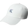 Calvin Klein Donna Cappellino Monogram Embroidery Regolabile, Bianco (Whispering Blue W/Contrast Logo), Taglia Unica