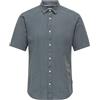 Only & Sons Onscaiden Life SS Solid Linen Shirt Noos, Stormy Weather, XS