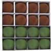 Eawfgtuw Set di 16 palline in velluto per albero di Natale, 6,1 cm, palline in peluche con filo per appenderle, beige, marrone, bianco, blu e verde, per ghirlande, per ghirlande (stile 4)