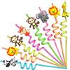 YOUYIKE 8 cannucce di plastica riutilizzabili per bambini, cannucce per feste di compleanno per bambini, accessori per riunioni di famiglia, regali per feste di compleanno