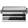 Solis Contact Grill Pro (tipo 7953) - Barbecue elettrico apribile a 180°, Panini Maker, Sandwich Tostapane, Bistecchiera per verdure, antiaderente, lavabile in lavastoviglie, acciaio inossidabile