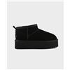 Colors Of California Stivale con suola platform scamosciata Donna