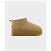 Colors Of California Stivale con suola platform scamosciata Donna