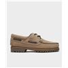 Timberland Scarpa da Barca Mix Tape Authentic 3-Eye Lug Taupe Uomo