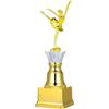 TOVINANNA Coppa di Danza in Plastica Oro per Competizioni di Balletto, Facile da Trasportare e Conservare, Design Elegante per Eventi e Cerimonie Riutilizzabile