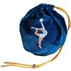 Xgdsnly Borsa Ginnastica Ritmica Sacchetto Sportivo Borsa Allenamento Custodia Ball Chiusura Cordoncino Flanella Morbida Protettiva Facile da, Nero