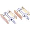 KQFCAZRE 2 Pezzi Pedale Bicicletta Vintage Pedale Piattaforma Cuscinetto Pedale Metallo Accessori Bici CNC con Struttura Cava E Supporto in Legno Adatti per Mo, Dorato