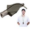 Jlobnyiun Fischio degli allenatori con cordino | Fischietto sportivo da appendere nucleare - Forniture per addestramento di calcio con fischio forte da 130+ decibel per campeggio, attività all'aperto,