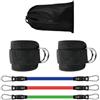 JWQFBC Elastici s con Pedale per Allenamento Total Body, Elastici Palestra e Fascia Elastica s per Esercizi a Casa, Multicolore