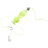 Drawup Ami da pesca in metallo verde con fondo inverso doppio per pesca in mare, casting, spigola, merluzzo, pollock Top(13#)