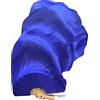 DQZRTUECA Velo a ventaglio in Seta for Danza del Ventre 59 x 35 Pollici Blu