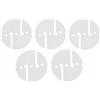 KACCDE 5Pcs Rotondo Immersioni Linea Cerchi Marcatore Caverna Relitto Tecnico Diving Corda Indicatore Linea Guida Corda Indicatori Enduring Subacquea