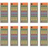 Generico Scope Turret Stickers, Shape Code Stickers, Sheets Color-Coded Turret Sticker's, 10 Sheet Labels Long-Range | Strong Adhesion Scope Turrets Sticker's Sheets For Outdoor Sport Security Game Yard