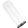 Warmhm Contenitore da Trasportare Palline Tennis da Trasparente Pvc e Tappo Nero, Portatile Facile Mettere Adatto per Tennis, Badminton in Borsa in Auto