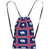 ZYJHYY Wyoming - Zaino con stampa bandiera dello Stato del Wyoming, borsa sportiva leggera con coulisse, 14 l, pieghevole, per palestra e viaggi