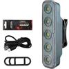 Generic Fanale posteriore a LED per bicicletta, ricaricabile, impermeabile, con 4 modalità di illuminazione, lampada di avvertimento di sicurezza ad alta visibilità per bici da strada, mountain bike, scooter