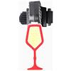 Elnwnnkc Fanale posteriore ricaricabile per bicicletta, con 5 modalità, USB, luce posteriore per mountain bike, bici da strada, luce LED