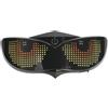 YueShengYCHUANG Fanale Posteriore Bicicletta Lampada LED Luce Avviso Freno Installazione Rapida Sensore Automatico Schermo Motivo Adatta per Ciclismo Notturno Casco