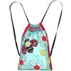 ZYJHYY Borsa leggera di sport del cordone dello zaino della corda della stampa del fiore della coccinella, borsa pieghevole di Cinch 14l per il viaggio della