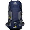 PORRASSO 60L Zaino Trekking Zaino Idrorepellente in Nylon Zaini Campeggio Riflettenti Backpack Viaggio Nero