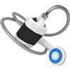 HEANUJJ Doccia Portatile Ricaricabile USB per Uso Domestico e Campeggio, Spruzzatore Semplice da Operare in Metallo, per Doccia Interna ed Esterna