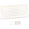 FytStycale Copertura Ventilazione Barca Griglia Scarico Louver Marine PP Facile Installazione Adatto per Rimessa Yacht, Bianco