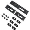 GLECTICAL 3Pcs Kit di Binario Picatinny, per Guida MLOK/KEYMOD, Nero | 5slot/10slot Sezione di Guida Picatinny, Leggero Supporto Accessorio Tattico, per Torcia Tattico/Ottica, Alluminio