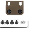 WAUDUOE Base For Montaggio Laterale Della Torcia Tattica MLOK, Adattatore For Binario Regolabile