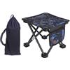 Elnwnnkc Sgabello pieghevole compatto da esterno, leggero, portatile, poggiapiedi, comodo da trasportare, portatile, da campeggio, viaggi, escursionismo, barbecue, spiaggia, giardino