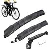 Generic Parafango per bicicletta, a sgancio rapido, parafango anteriore e posteriore per bicicletta, estensibile, per mountain bike, viaggi su strada, pendolari, sentieri, touring, urbano