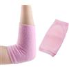 Ciieeo Manicotto per Gomito in Gel Idratante Cuscinetto Protettivo Morbido Elasticizzato Rosa per Fitness e Sollevamento Pesi, 1 Paio