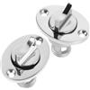 Kichvoe Tappo di Scarico Marino 2 Pezzi in Acciaio Inossidabile Argento Viti per Riparazioni Marine Efficaci e Tenuta Affidabile per Kayak e Fish Box