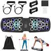 Locisne Portatile Pieghevole Ultra Push Up Board Staffa Bordo Multifunzionale Braccio Addominal Muscle Training System con Stand Fitness con Resistance Band Training Equipment