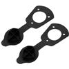 GLEAVI Tappi per Porta Canne da Pesca in PVC Nero 2 Pezzi Impermeabili Installazione Semplice per Kayak e Barca Accessori Pesca Robusti