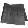 BATHVEVE Tappetino Pieghevole per Corsa e Bici Stazionarie in PVC Nero, Antiscivolo, Portatile, Protegge Pavimento per Palestra Domestica