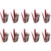 JAMIEKA 10 pezzi in silicone luminoso Jigs Gonne Elastici Ombrello Gonne Spinnerbaits Ricambio Pesca Facile da Usare Esche Da Pesca Gonna