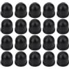 LivGrain Confezione da 20 pezzi di ricambio per skateboard, 12 mm, kit di riparazione per longboard, accessori in gomma PU, colore nero
