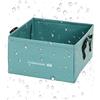 Generisch Lavello per piatti, contenitore multifunzionale da 13 l, vassoio portaoggetti pieghevole, materiale a rete in PVC a tre , aperto 28,5 x 28,5 x 16,5 cm, 28,5 x 17 cm, per cucina, lavanderia