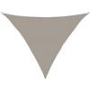 Roanoer Tenda parasole triangolare, 3,5 x 3,5 x 4,9 m, in polietilene ad alta densità (HDPE) 160 g/m², traspirante, con corde di fissaggio, per giardino, terrazza, balcone, piscina e cortile