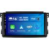 BXLIYER SXAUTO 4G+64G Android 16 Autoradio Per Benz Smart fortwo 451 (2005-2010) GPS Navigation - Senza fili Carplay Android Auto - Telecamera - DAB Volante Split-Screen WIFI DSP Bluetooth - 2 Din 9 Pollici