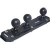 HYSHIKRA Piastra di base a sfera universale da 25 mm - Base di montaggio resistente a 3 sfere con viti compatibile con supporti RAM B braccio a doppia presa