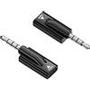 JoyousMall Adattatore audio da tipo C a jack per cuffie da 3,5 mm, chip digitale USB C, per Galaxy S23 per iPad Pro, senza perdita di dati, nero (maschio nero)