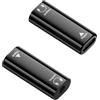 JoyousMall Adattatore audio da tipo C a jack per cuffie da 3,5 mm, chip digitale USB C, per Galaxy S23 per iPad Pro, senza perdita di dati, nero (madre nera)